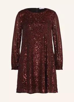 Коктейльное платье с пайетками Mrs & Hugs, красный
