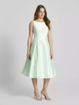 Коктейльное платье с плиссировкой Adrianna Papell, светло-зеленый