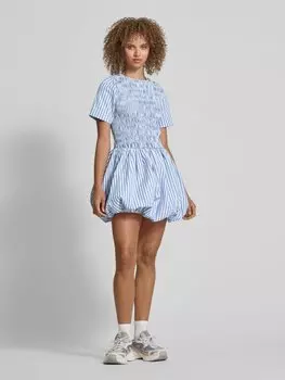 Коктейльное платье с присборенными деталями, модель «Элеонора» Amy Lynn, синий