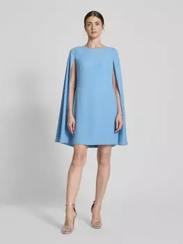 Коктейльное платье с вырезом лодочкой модель 'PETRA' Lauren Ralph Lauren, светло-голубой