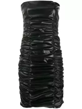 Коктейльное платье со сборками Philipp Plein, черный
