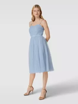 Коктейльное платье со структурированным узором Jake*s Cocktail, голубой