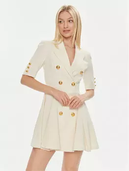 Коктейльное платье стандартного кроя Babylon, экрю