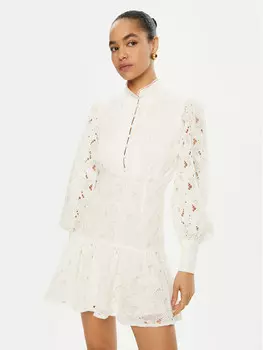 Коктейльное платье стандартного кроя Bardot, экрю