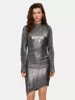 Коктейльное платье стандартного кроя Bruuns Bazaar, серебряный