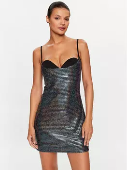 Коктейльное платье стандартного кроя Chiara Ferragni, мультиколор