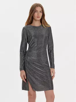 Коктейльное платье стандартного кроя Dkny, серебряный