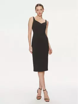 Коктейльное платье стандартного кроя Elisabetta Franchi, черный
