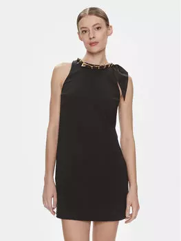 Коктейльное платье стандартного кроя Elisabetta Franchi, черный