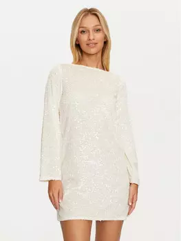 Коктейльное платье стандартного кроя Jdy, экрю