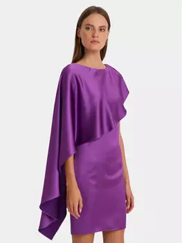 Коктейльное платье стандартного кроя Lauren Ralph Lauren, фиолетовый