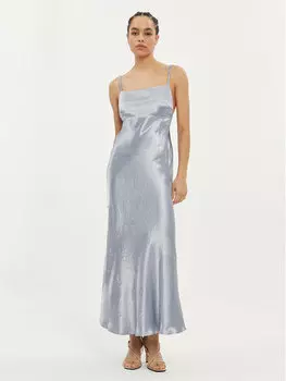 Коктейльное платье стандартного кроя Max Mara Leisure, синий