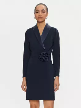 Коктейльное платье стандартного кроя Rinascimento, синий