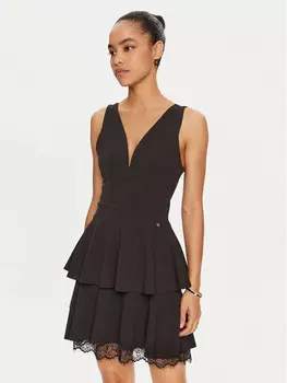 Коктейльное платье стандартного кроя Rinascimento, черный