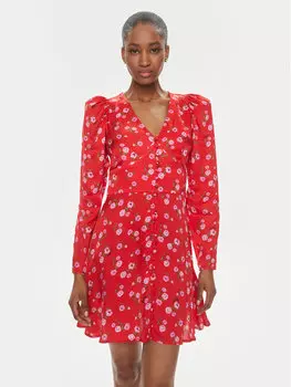 Коктейльное платье стандартного кроя Rotate, красный