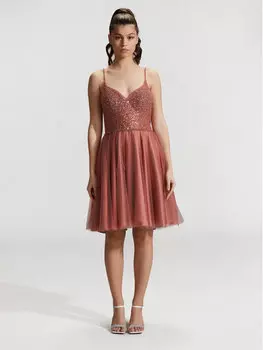 Коктейльное платье стандартного кроя Swing, оранжевый