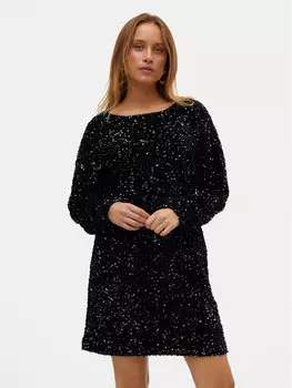 Коктейльное платье стандартного кроя Vero Moda, черный