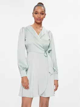 Коктейльное платье стандартного кроя Vila, зеленый