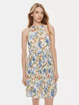 Коктейльное платье стандартного кроя Vila, мультиколор