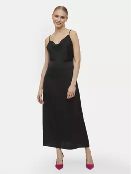 Коктейльное платье стандартного кроя Vila, черный