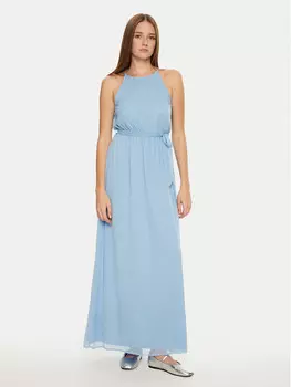Коктейльное платье стандартного кроя Vila, голубой