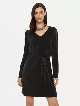 Коктейльное платье стандартного кроя Vila, черный