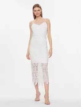 Коктейльное платье стандартного кроя Yas, белый