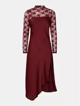 Коктейльное платье стандартного кроя Yas, красный