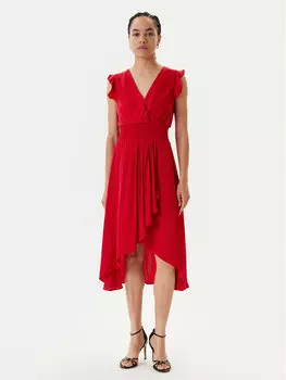 Коктейльное платье стандартный крой 222-RWALLY Morgan, красный