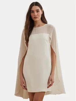 Коктейльное платье стандартный крой 253963771001 Lauren Ralph Lauren, экрю