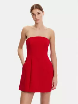 Коктейльное платье стандартный крой 59333DB2 Bardot, красный