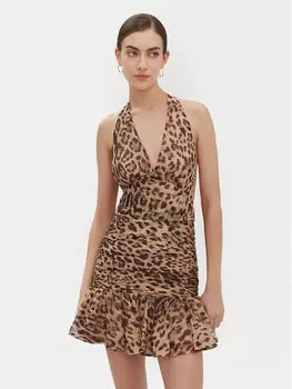 Коктейльное платье стандартный крой 59705DB Bardot, коричневый