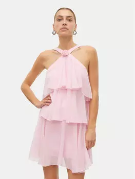 Коктейльное платье стандартный крой Felicia 10329767 Vero Moda, розовый