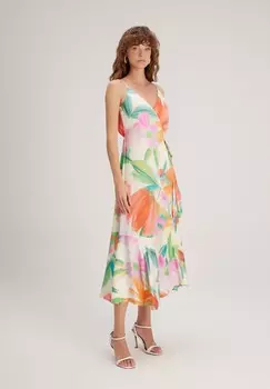 Коктейльное платье STRAPPY PRINTED adL, бежевый