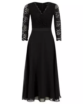 Коктейльное платье Swing, черный