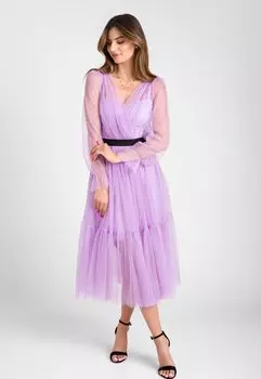 Коктейльное платье Swing Fashion, сиреневый