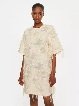 Коктейльное платье свободного кроя Day Birger t Mikkelsen, бежевый