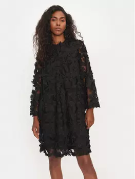 Коктейльное платье свободного кроя Yas, черный