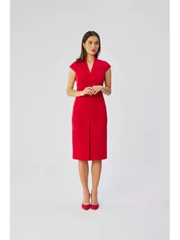 Коктейльное платье удобного кроя Stylove, красный