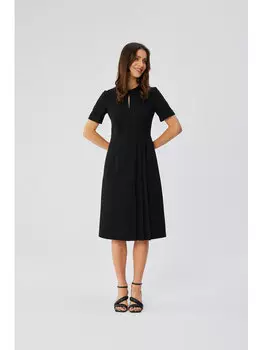 Коктейльное платье удобного кроя Stylove, черный