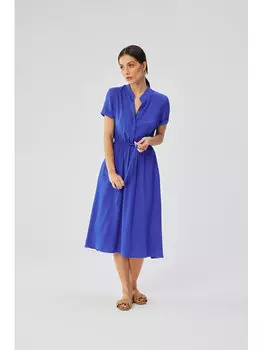 Коктейльное платье удобного кроя Stylove, синий