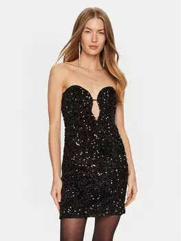 Коктейльное платье узкого кроя Bardot, черный