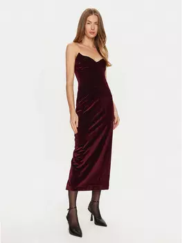 Коктейльное платье узкого кроя Bardot, красный