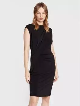 Коктейльное платье узкого кроя Comma, черный