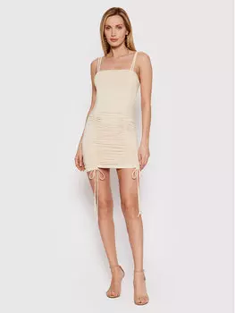 Коктейльное платье узкого кроя Deezee, бежевый