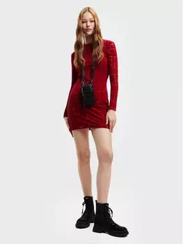 Коктейльное платье узкого кроя Desigual, красный