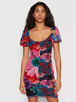 Коктейльное платье узкого кроя Desigual, мультиколор