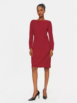 Коктейльное платье узкого кроя Dkny, красный