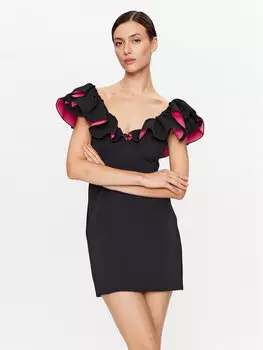 Коктейльное платье узкого кроя Pinko, черный
