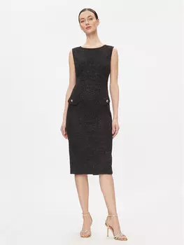 Коктейльное платье узкого кроя Rinascimento, черный